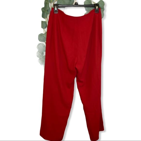 Don Caster Collection Red Flare Women's Dress Pants 6 - Picture 2 of 7